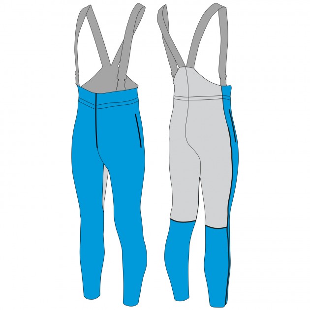 Nohavice na bežecké lyžovanie so šľapkami