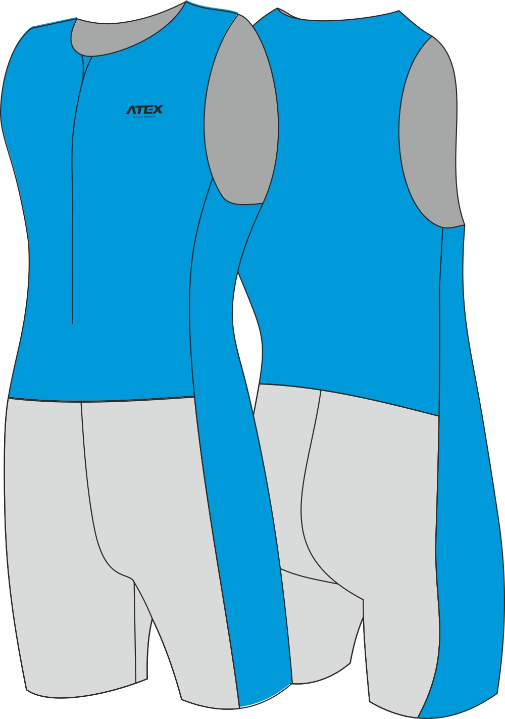 Triatlonový oblek SPORT bez rukávov