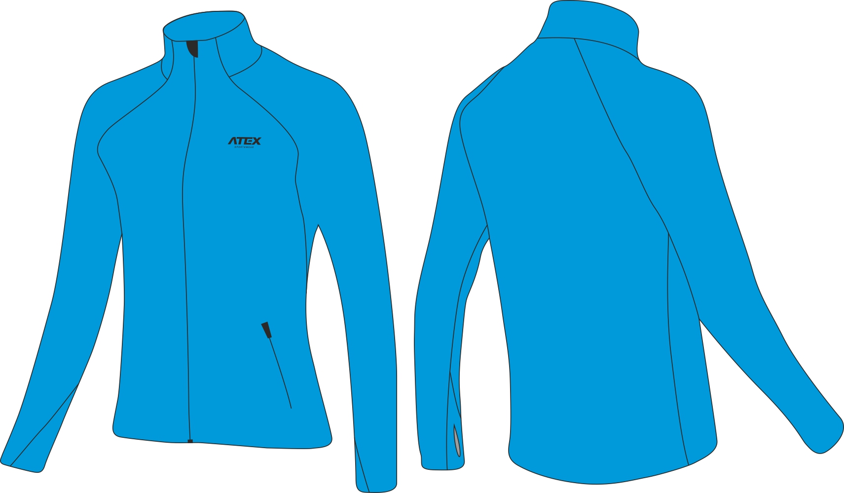 Dámska športová mikina so stojačikom